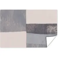 PosterMonkey Poster Geometrie - Vormen - Grijs - Kubus - 90x60 cm
