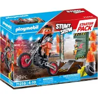 Playmobil Stuntshow 71256 starterpack motor met vuurmuur