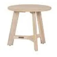 Cotoons Tuinbank Rik Aged Teak Finish Camel 222 cm + Kussens Light Grey