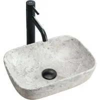 REA Camelia Opzetwastafel / Waskom - Light Stone - 42 x 34 x 14 cm.