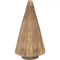 Clayre & Eef Kerstdecoratie Kerstboom 32 cm Goudkleurig Glas Kerstboom Goudkleurig
