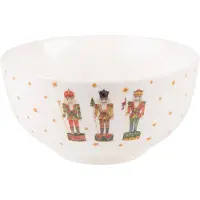 Clayre & Eef Soepkom 500 ml Beige Porselein Notenkrakers Serveerkom Beige Serveerkom