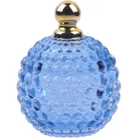 Clayre & Eef Glazen potje Ø 9x11 cm Blauw Glas Potje met deksel Blauw Potje met deksel
