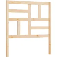 vidaXL Hoofdbord 106x4x104 cm massief grenenhout