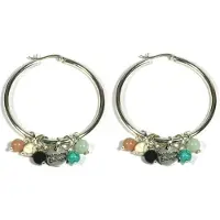 Heaven Eleven - oorbel - 925 zilver - color kralen