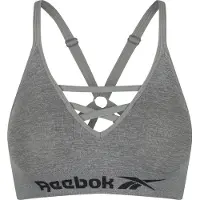 Reebok Dames maryna naadloze sportbeha - Grey Marl