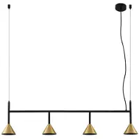 LUCANDE Hanglampe , Kartio, dimbare, Zwart, Woonkamer, Metaal, Designer