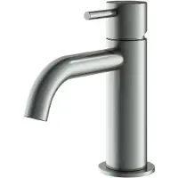 Hotbath Archie AR003 Wastafelkraan Laag RVS 316 - RVS - Zonder Waste - RVS 316 - Kranen, Wastafelkranen, Opbouw Wastafelkranen - 8719638629362