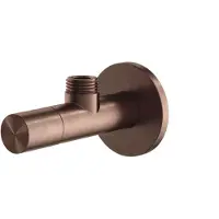 Hotbath Archie AR2002 Hoekstopkraan Met Filter Rond RVS 316 - Geborsteld Koper PVD - RVS 316 - Kranen, Hoekstopkranen - 8720629191980
