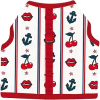 Croci Hondentuig Slot Print Wit / Rood
