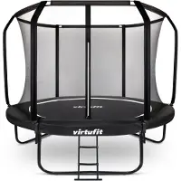 VirtuFit Premium Trampoline met Veiligheidsnet - Zwart - 366 cm