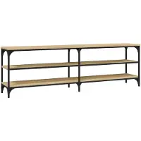 vidaXL Tv-meubel 160x30x50 cm bewerkt hout sonoma eikenkleurig