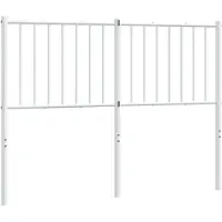 vidaXL Vervangend hoofdbord metaal wit 120 cm