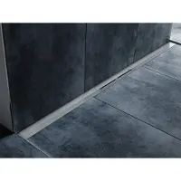 Tece TECEdrainprofile douchegoot profielset 100cm geborsteld RVS
