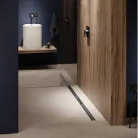 Tece TECEdrainprofile douchegoot profielset 100cm geborsteld zwart chroom PVD