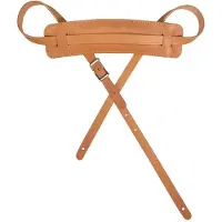 Gaucho GST-925-NT gitaarriem, topkwaliteit Europees leder, naturel, verstelbare gesp, made in Italy