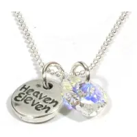 Heaven Eleven dames Ketting ballchain - swarovski elements hart