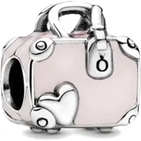 Fler | 925 Sterling Zilver Bedel | Koffer | Past op populaire bedel armbanden (standaard - 3mm) | armbandbedel | Bedels | Kerstcadeau | Sinterklaas kado | Valentijnsdag cadeau