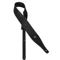 Gaucho GST-645-BK gitaarriem, kunstleer, zwart