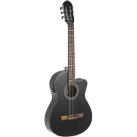 Gewa Semi-Akoestische klassieke gitaar - Student Cedar E-Akoestisch zwart