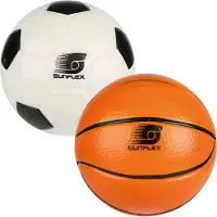Sunflex Foam Voetbal + Basketbal set 2 stuks, Ø15 cm