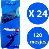 Gillette BLUE 2 Wegwerpscheermesjes - 24 x 5 stuks (120) - voordeelverpakking