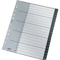 Leitz Tabblad Recycle A4 11-gaats 1-20 extra breed PP - 10 stuks