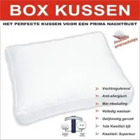 Princessdekbedden Boxkussen met zuivere spiraalvezelbolletjes