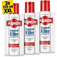 Alpecin Dandruff Killer Anti Roos Shampoo 3x 375ml | Effectief verwijdert en voorkomt roos | Haarverzorging voor mannen Made in Germany
