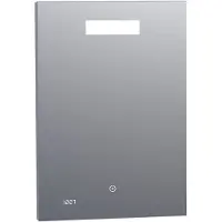 Brauer Quartz rechthoekige spiegel met verlichting 50x70cm