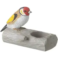 Benza Theelichthouder Vogel - Putter - 14 x 7 x 10 cm