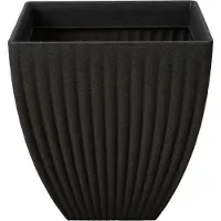 Pro Garden Plantenpot/bloempot - Tuin - kunststof - antraciet grijs - D40 x H42 cm - Plantenpotten
