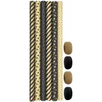 Benza cadeaupapier - 100% Recycled inpakpapier - 70 cm x 2 meter - 6 rollen