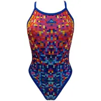 Turbo Pixels Revolution Swimsuit Veelkleurig S Vrouw
