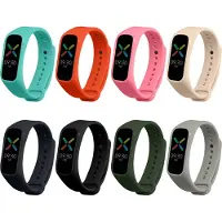 Kwmobile 8x armband geschikt voor Oppo Band Sport -Verstelbaar 14 - 22 cm - Bandjes voor fitnesstracker in meerkleurig