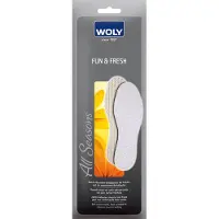 Woly Fun & Fresh - Katoenen inlegzolen met frisse geur - Maat 38