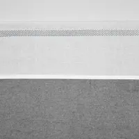 Meyco ledikantlaken met bies 100x150 cm grijs Wit/bies grijs