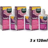 Totalcare Solution - 3 x 120ml - alles-in-één lenzenvloeistof harde contactlenzen