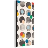 MuchoWow Wanddecoratie Metaal - Aluminium Schilderij Industrieel - Kleuren - Abstract - Cirkels - Pastel - 40x80 cm - Dibond - Foto op aluminium - Industriële muurdecoratie - Voor de woonkamer/slaapkamer