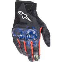 Alpinestars FQ20 SMX-1 Air V2 Monster Zwart Blauw Felrood Groen Maat XL