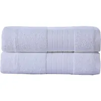 Good Morning Badstof Badlaken 100% Katoen 70x140cm - white - Set van 2