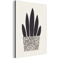 MuchoWow Wanddecoratie Metaal - Aluminium Schilderij Industrieel - Planten - Vaas - Pastel - Bloemen - 120x160 cm - Dibond - Foto op aluminium - Industriële muurdecoratie - Voor de woonkamer/slaapkamer