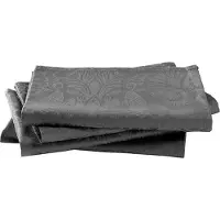 Christian lacroix - Set van 4 servetten - Donkergrijs - 50 x 50 cm