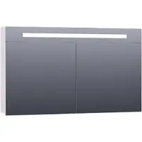 Brauer Promise Spiegelkast 120x70cm LED Verlichting Boven - Mat Wit - Spiegels - Spiegelkasten - 8720359341426