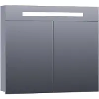 Sanitop Spiegelkast 2.0 Exclusive Line 80cm Mat Grijs