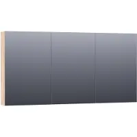 Brauer Impress Deluxe Spiegelkast 140x70cm Indirecte LED Verlichting Binnen/onder - Forest Wheat - Spiegels - Spiegelkasten - 8720359343628