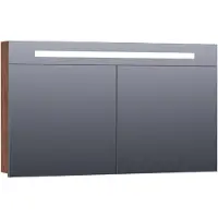 Brauer Promise Spiegelkast 120x70cm LED Verlichting Boven - Forest Cacao - Spiegels - Spiegelkasten - 8720359341471
