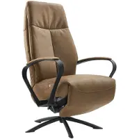 Profijt Meubel Relaxfauteuil Beltra elektrisch medium microleder bruin
