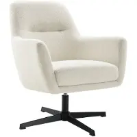 Profijt Meubel Draaifauteuil Tarkio bouclé wit