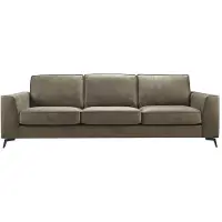 Profijt Meubel 4 zitsbank Totham bruin | Recht | Microleder | Lengte: 95cm | Breedte: 264cm | Hoogte: 87cm